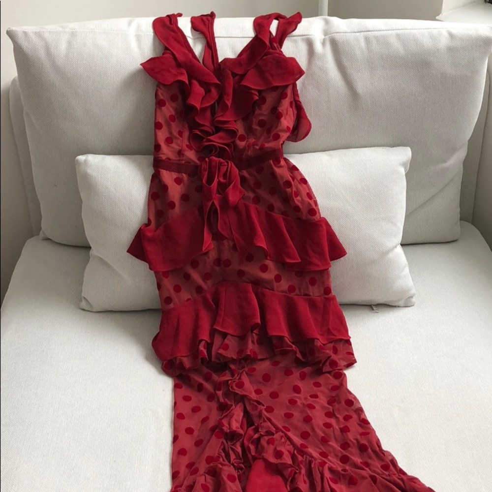 For love and lemons Daphne dress with polka dot